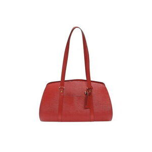 Louis Vuitton Epi Solferino Boston Bag Castilian Red Leather